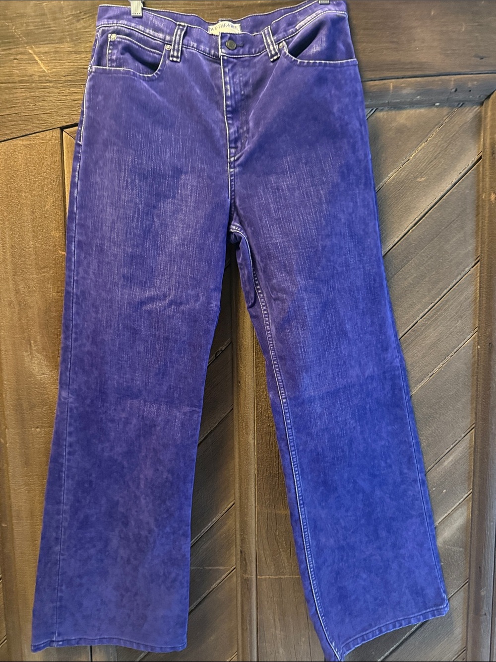 We The Free Deep Purple Wide-Leg Jeans